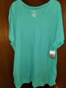 danskin now top Mint Jade 3X Active Short Sleeve Active Workout 22 24 Teal Blue - Picture 1 of 8