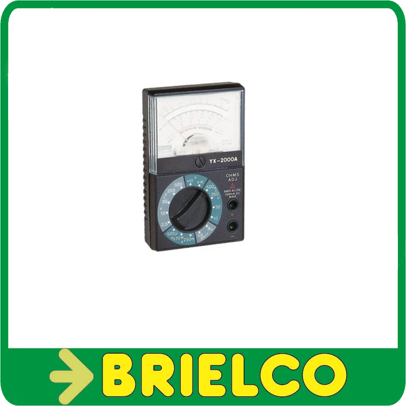 MULTIMETRO ANALOGICO DE BOLSILLO 5 FUNCIONES 16 ESCALAS 100x64x35MM BD9334 - Imagen 1 de 1