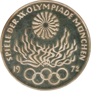 BRD 10 DM 1972 D Olympische Spiele J. 405 Silber PP* - Bild 1 von 2