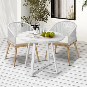 Livsip 3PCS Outdoor Dining Setting Table and Chairs Patio Furniture Bistro Set - Picture 1 of 9