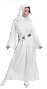 Deluxe Adult Princess Leia Star Wares Fancy Dress Costume. Dress/Belt/Wig. L New - Picture 1 of 1
