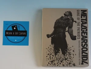 Metal Gear Solid 4 Bonus Blu-lay Disc w/ Steel Book Japan PS3 Vintage Limit Rare - Picture 1 of 14