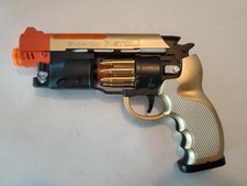 BLADE RUNNER STYLE Light-up Blaster Pistol Toy w/ Real Machine Gun Sounds