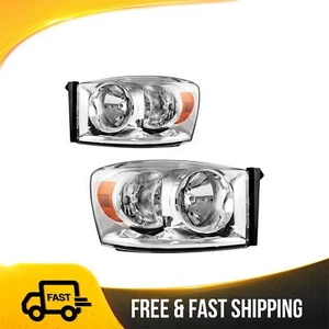 Front Headlight AssemblyFits 2007-2008 Dodge Ram 1500 2007-2009 Ram 2500 3500 - Picture 1 of 18