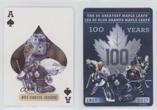2017 Toronto Maple Leafs Playing Cards Curtis Joseph #AS