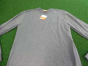 NUEVO SUÉTER DE CUELLO REDONDO DE GOLF PUMA PARA HOMBRE (GRIS) TALLA MEDIANA NUEVO - Imagen 1 de 3