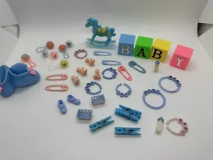 Baby Shower & Cake Decorations 1950's Vintage Assorted Lot - Picture 1 of 12