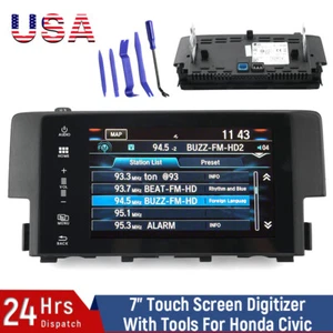 For Honda Civic Radio NAV OEM 39710-TBA-A11 7" LCD Display Touch Screen + Tools - Picture 1 of 12