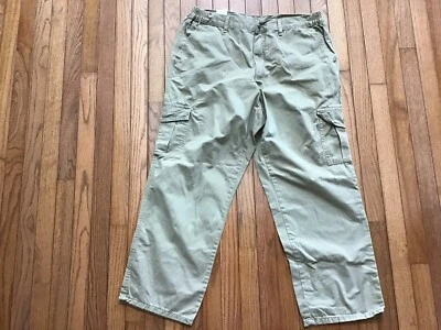 New FULL BLUE 6 Pocket Khaki Pants Mens Cargo Pants Size 40x30 Tan (T16-29) - Image 1 of 4