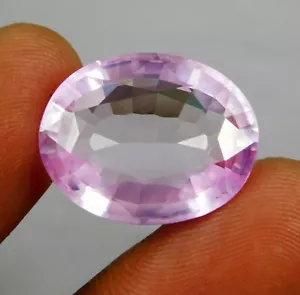 27.85 Ct Natural Brazilian Pink Kunzite Oval Cut Certified Loose Gemstone - Picture 1 of 10