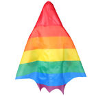 Homosexueller Regenbogenumhang Kap-Flaggen-Dekor Regenbogen-Kostümumhang Mantel
