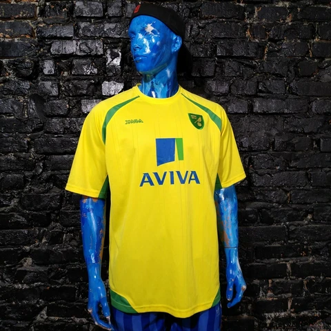 Norwich City Jersey Home football shirt 2010-2011 Yellow Xara Trikot Mens SZ 2XL Cover