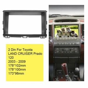 Marco de fascia estéreo DVD de coche 2 Din para Toyota LEXUS GX470 Land Cruiser Prado 120 - Imagen 1 de 6
