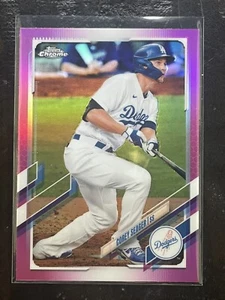 COREY SEAGER 2021 TOPPS CHROME BASEBALL PINK REFRACTOR #117 Los Angeles Dodgers - Picture 1 of 2