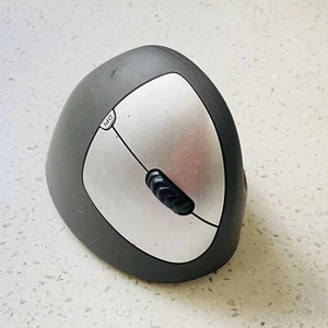 Goldtouch KOV-GSV-RMW Silver/Gray Wireless USB Right-Handed Semi-Vertical Mouse - Picture 1 of 6