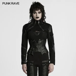 Punk Rave Women Punk Metal Hard Core Corst Accessories Wide Waist Loop Waistband - Picture 1 of 22