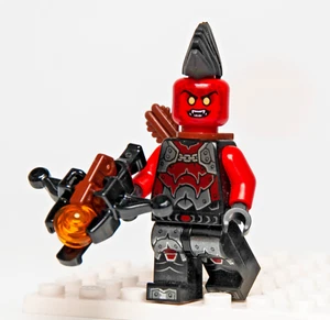 Lego Nexo Knights Minifigure - Flame Thrower (Lava Fighter) 271605 (nex052) - Picture 1 of 8