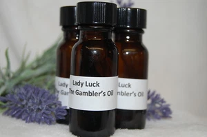 Lady Luck Gambler's Oil, Traditional Conjure, Money, Santeria, Hoodoo, Wicca, - Picture 1 of 4