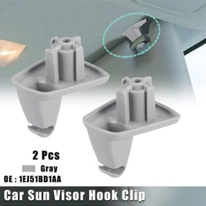 2PCS Agrafes de retenue pare soleil gris pour Chrysler 300 pour Dodge Charger 20 - Picture 1 of 7