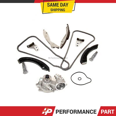 Kit de cadena de distribución bomba de agua compatible 06-10 BMW 550I 650I 750I 650CI 750LI 4,8 L Foto 1 de 4