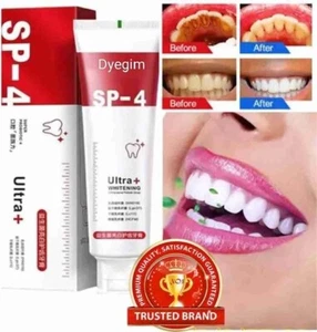 Dyegim Ultra + Charcoal clean Black gel Toothpaste,Plaque Removal Toothpaste ( 4 - Picture 1 of 4