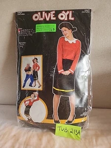 Olive Oyl Popeye Adult Womens Halloween Costume Size S ( MISSING Wig) - Picture 1 of 5