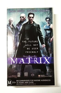 THE MATRIX KEANU REEVES LAURENCE FISHBURNE CIENCIA FICCIÓN/FANTASÍA/ACCIÓN VHS COMO NUEVO - Imagen 1 de 3