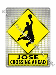JOSE trova il tuo nome INSEGNA METALLO NBA Basket SPORT stanza decorazione parete regalo 772 - Foto 1 di 1
