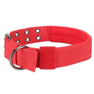 Dog Collar Lightweight Breathable Adjustable Heavy Duty Nylon Collar For Med Bt5 - Picture 1 of 12