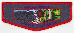 USA BOY SCOUTS OF AMERICA - BSA OA NACHA NIMAT LODGE 66 SCOUT FLAP PATCH - Bild 1 von 2
