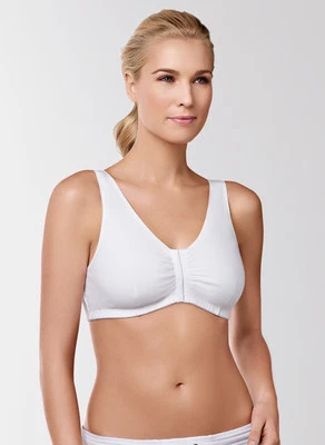 AMOENA Post Surgery Bra Mastectomy POCKETED BRA Soft Cotton Front Fastening Bra - Изображение 1 из 4