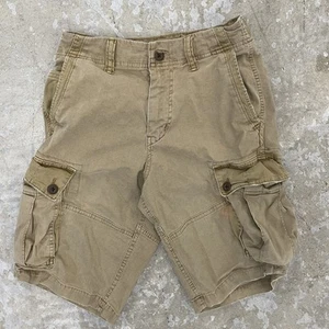 American Eagle Cargoshorts Herren 28 khaki längere Länge Freizeit Utility Taschen - Bild 1 von 11