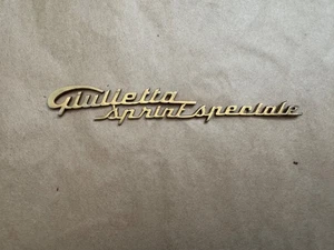 GIULIETTA SPRINT SPECIALE - Logo fregio dorato originale - ' 50 -ALFA ROMEO- - Foto 1 di 1