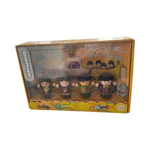 Little People THE BEATLES figure sottomarine gialle John Paul George Ringo - Foto 1 di 4
