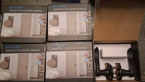 Durchgangstürdrücker 5 Stück matt schwarz Türdrücker innen nicht verriegelnd - Bild 1 von 3