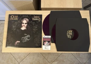 OZZY OSBOURNE SIGNED AUTOGRAPH PATIENT NUMBER 9 CRYSTAL VIOLET VINYL JSA COA 2 - Picture 1 of 7