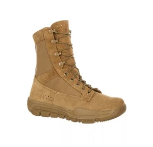 ROCKY Mens Lightweight Commercial Military Boots Coyote Brown Size 10 Mens - Picture 1 of 7
