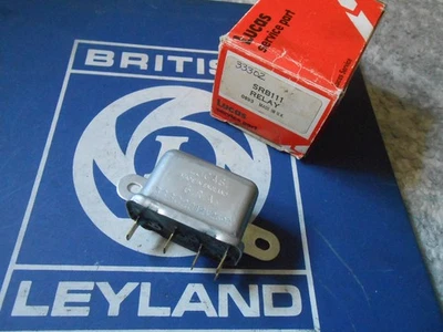 NOS Lucas 6RA Relay Triumph TR2-TR6 MGB Jaguar XJ6 XJ12  33302 SRB111 - Image 1 of 4