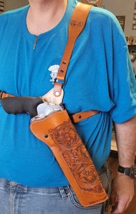 Leather Chest Holster, Hunting, Alaska Rig, Kodiak Rig, Sportsman's Rig, Smith - Picture 1 of 8