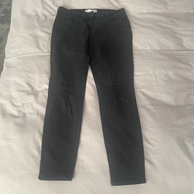 Skinny Mid Rise black jeans size 16 regular  - Image 1 of 4