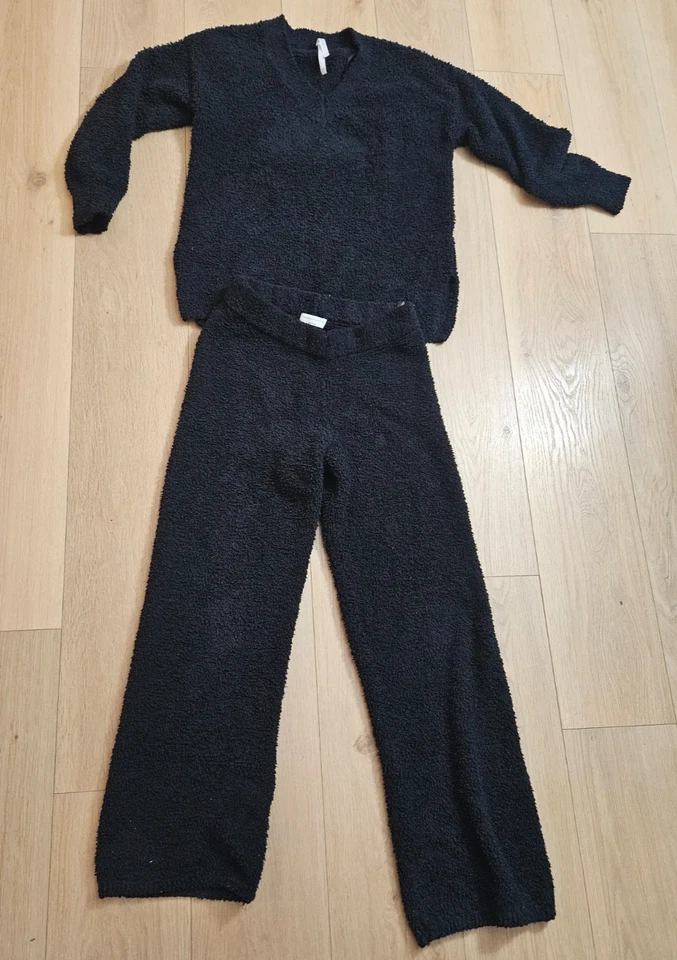 Conjunto lounge Aritzia The Group Babaton preto confortável parte superior 2x parte inferior P - Imagem 1 de 4