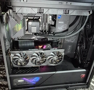ROG Strix Gaming Pc ASUS 128Gb Ram 10Tb SSD 11th GEN I9-11900K Liquid Cooled+Lot - Picture 1 of 24