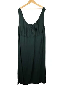 Old Navy Waist Defined Midi Dress Beach Lagen Hunter Green Gr. 4X - Bild 1 von 8