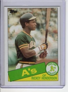Tarjeta de béisbol 1985 Topps Rickey Henderson #115 Ex - Imagen 1 de 1