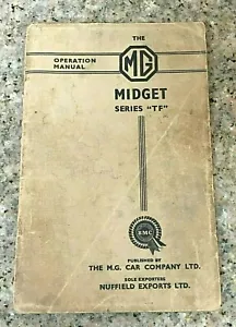 The MG Midget Series TF Handbook Service Operation Manual 1953-1955 1st Edition - Picture 1 of 11