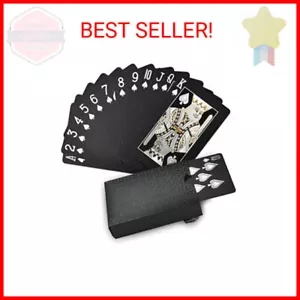 Joyoldelf Playing Cards, Black Playing Cards & Waterproof Playing Cards - Picture 1 of 2