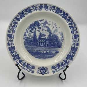Wedgwood Monticello Blue 8 1/4” Salad Plate Thomas Jefferson Grapevine Rim - Picture 1 of 12