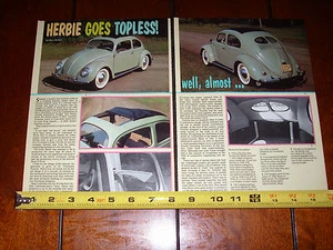 1950 VW VOLKSWAGEN BEETLE BUG - ORIGINAL 1988 ARTICLE - Foto 1 di 3