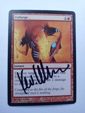 Unforge Darksteel ed ARTIST PROOF Signed by Kev Walker MTG