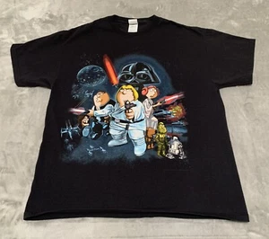 Family Guy Star Wars Shirt Herren Large schwarz Grafik Parodie lustig Y2K USA - Bild 1 von 9